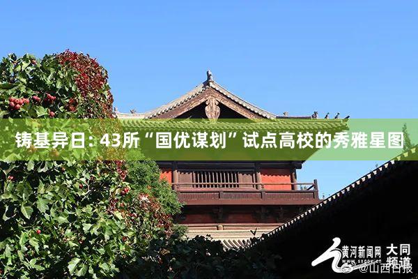 铸基异日: 43所“国优谋划”试点高校的秀雅星图